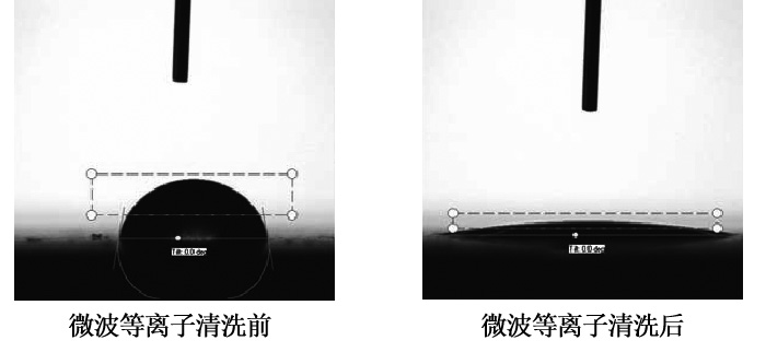 微波91视频免费下载清洗前后工件表面接触角对比